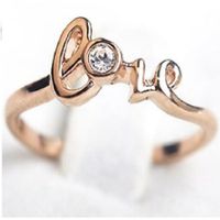 Anillo de Compromiso Love Bañado Oro 18K Genieka Dorado