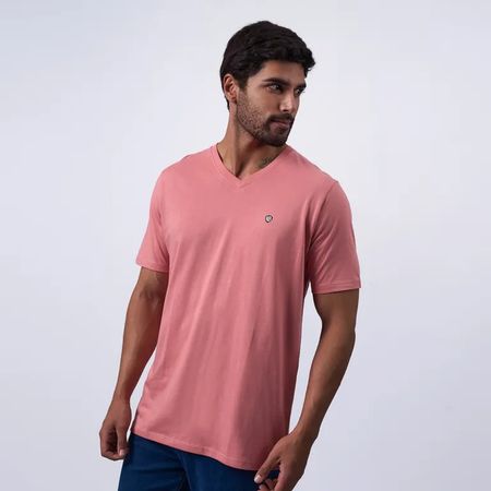 POLO EI25V-NECK P2 JERSEY - PALO ROSA S Palo Rosa