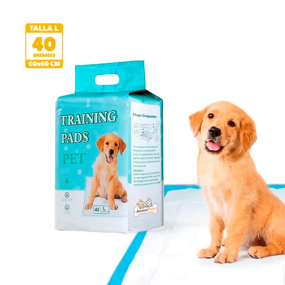Pañal De Piso Perro Gel De Secado Rapido Training Pads Talla L
