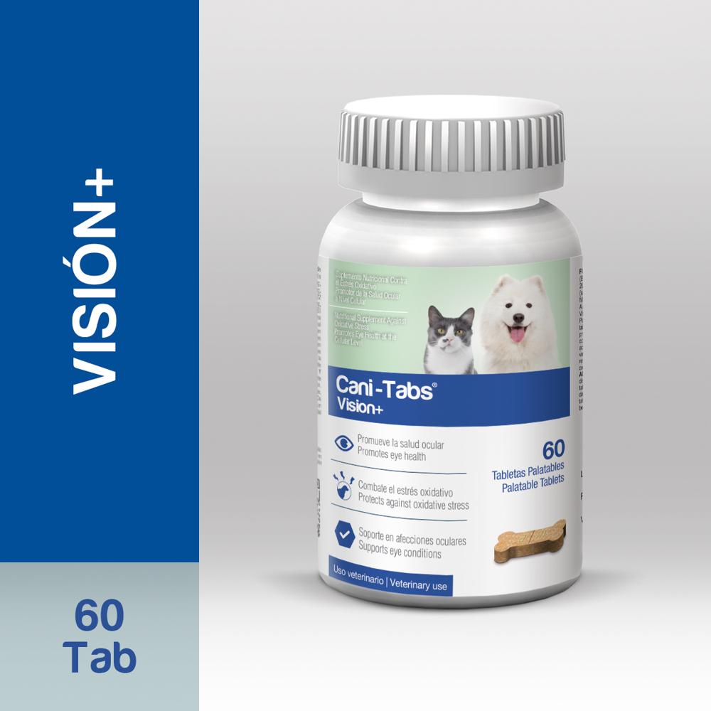 Vitamina Suplemento para Perros y Gatos Cani-Tabs  Vision  de 60 Tabletas