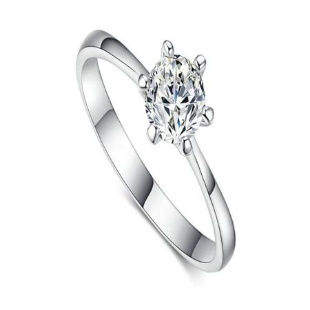 Anillo Compromiso Alianzas  Eternal Passion bañado Plata S925 Genieka Plateado