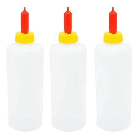 BIBERON BOTELLA 400ML PERRO CERDO OVEJA AMARILLO