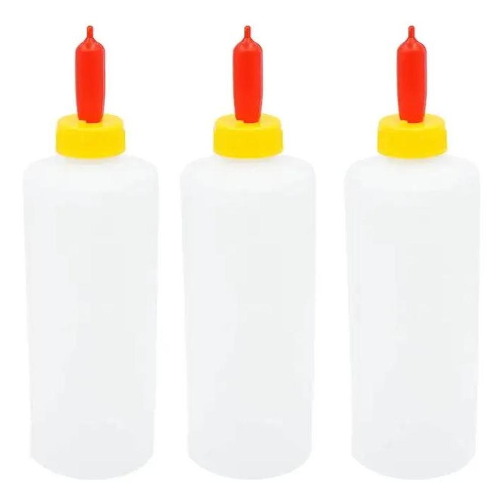 BIBERON BOTELLA 400ML PERRO CERDO OVEJA AMARILLO