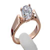 Anillo de Compromiso Alianzas Adorable Bañado Oro 18K Aro - Genieka Dorado