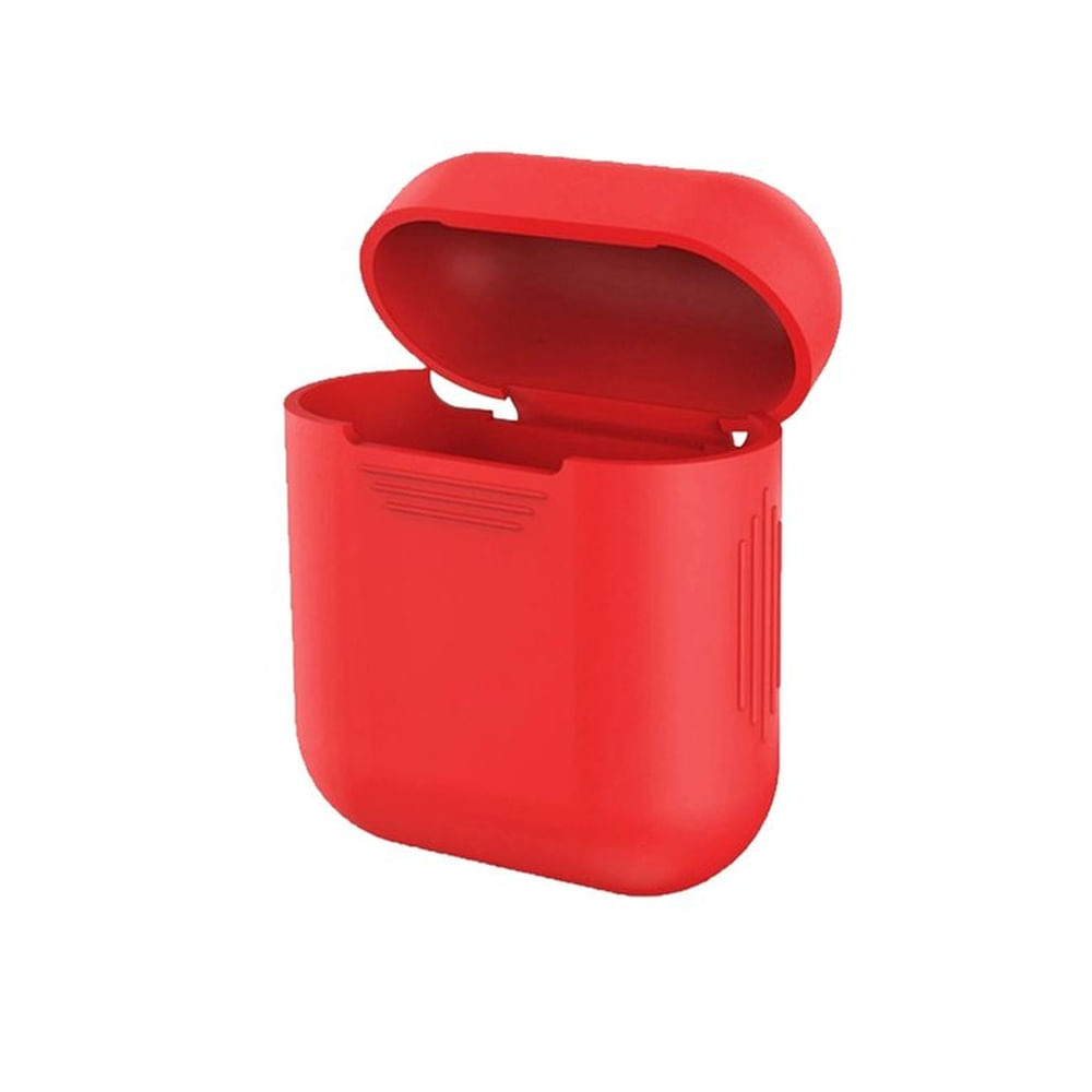 Funda protector para airPods rojo
