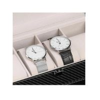 Organizador de Relojes y Joyas de Doble Capa Blanco