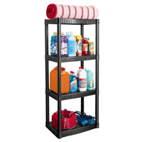 Estante Plastico 4 Repisas Pretul 25075