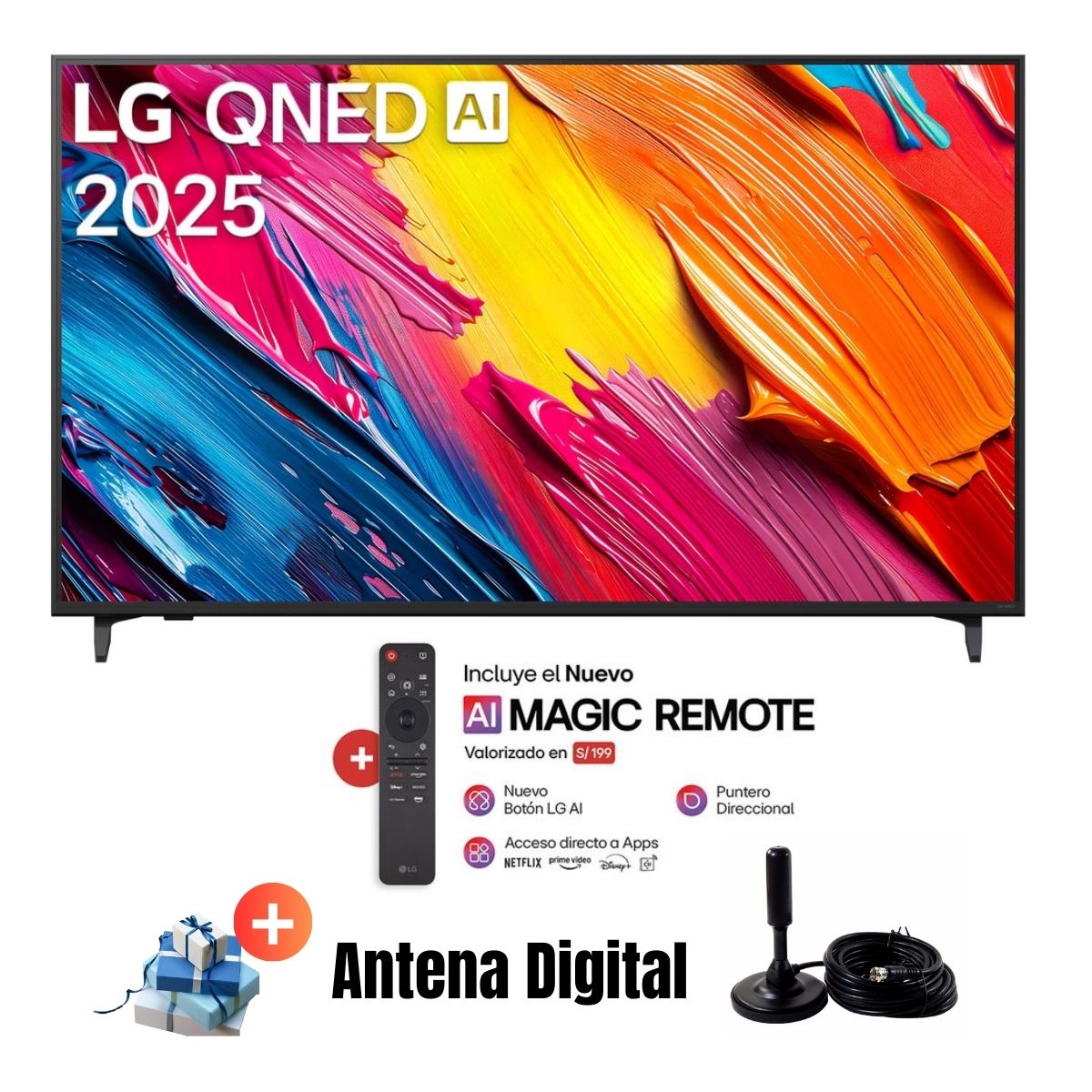 Televisor LG 55'' UHD 4K WebOS 55QNED70ASA - Ant Digital