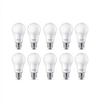 Pack 10 Focos LED 13W Luz Blanca Philips EcoHome E27 6500K