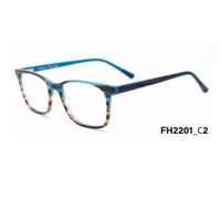 Montura Optica Acetato Hombre Homeway FH2201-C2 Celeste Marron