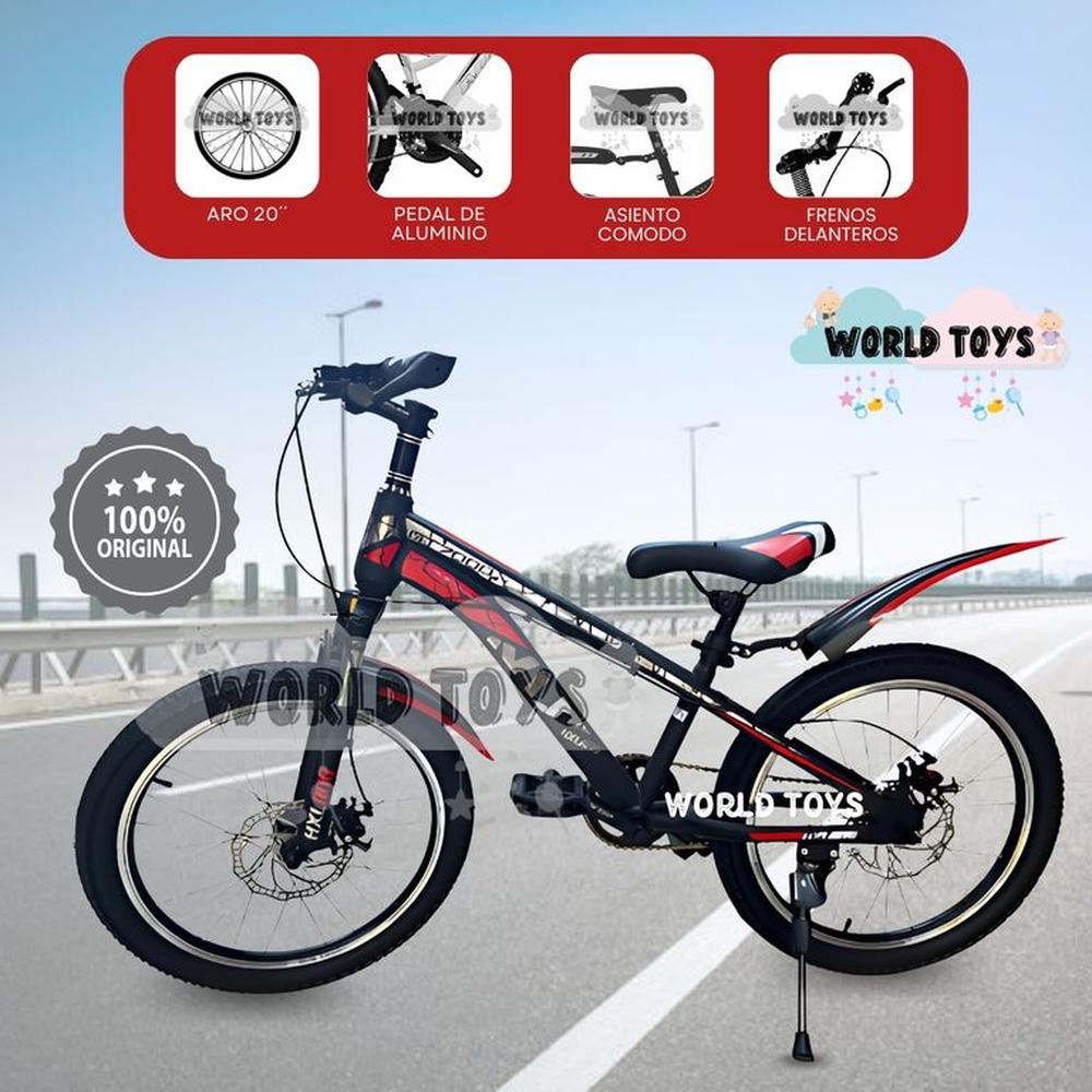 Bicicleta Deportiva Aro 20 HXL RUN Edición Limitada Red