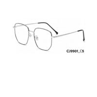 Montura Optica Carey Unisex Homeway CJ9901-C5 Plateado Negro