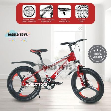 Bicicleta Para Niño Aro 16 PALMEIRA ASPA II Red