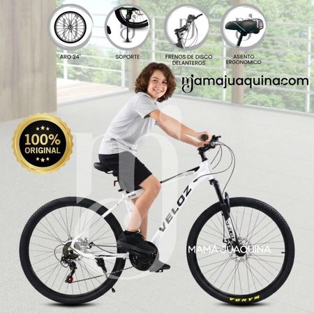 Bicicleta Montañera Aro 24 CROMOLY Edición Limitada White