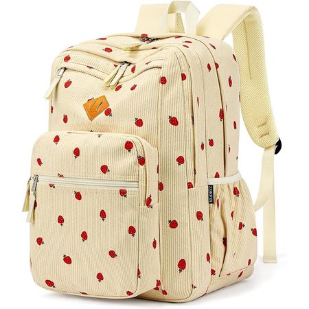 MOCHILA ZORFIN 16.5'' / 42 CM | STRAWBERRY CORDUROY
