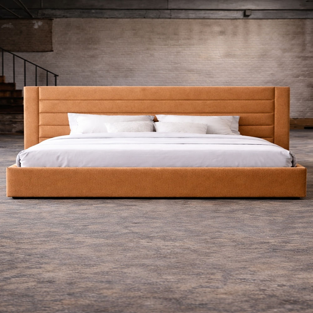 CAMA BOX TARIMA SALEM 1.5 PLAZAS DURAZNO