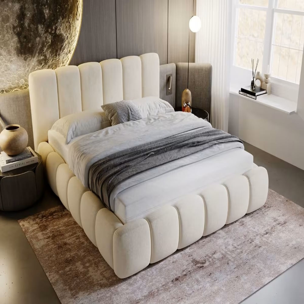 CAMA BOX TARIMA GOLD KING BEIGE