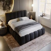 CAMA NUBE BOX TARIMA KING NEGRO