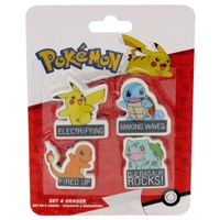 Set Escolar de borradores X4 Pokemon