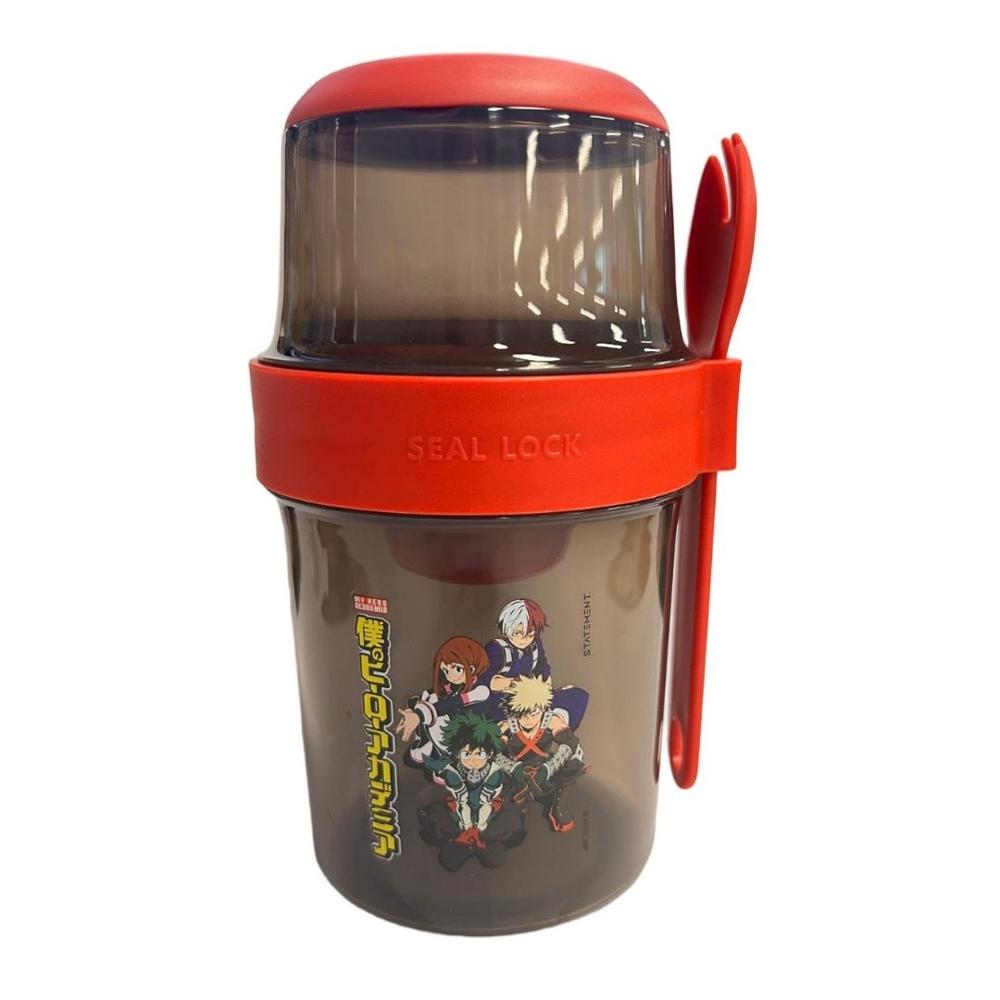 Vaso Yogurera Escolar My Hero Academia 310 ML + 560 ML