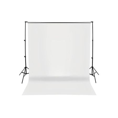 KIT STUDIO FONDO FOTOGRAFICO BLANCO 3X5 METROS Y PARANTE