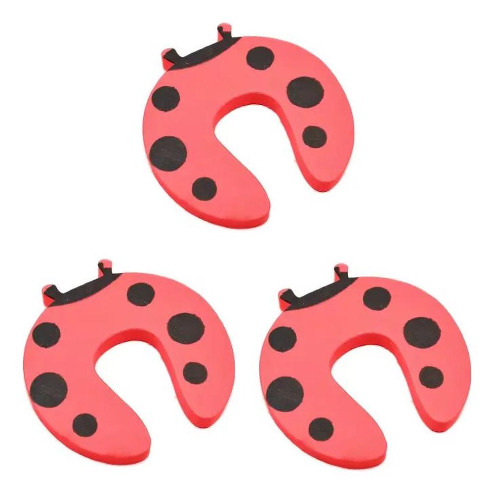 PACK X3 TOPE DE PUERTA INFANTIL NIÑOS ANTIGOLPE ANIMALITOS MARIQUITA