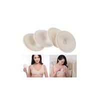 Almohadilla de algodón lactancia absorbente y lavable x 4 unid