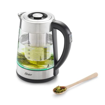 Hervidor Oster Eléctrico de Vidrio BVSTKT8990 Acero/Negro
