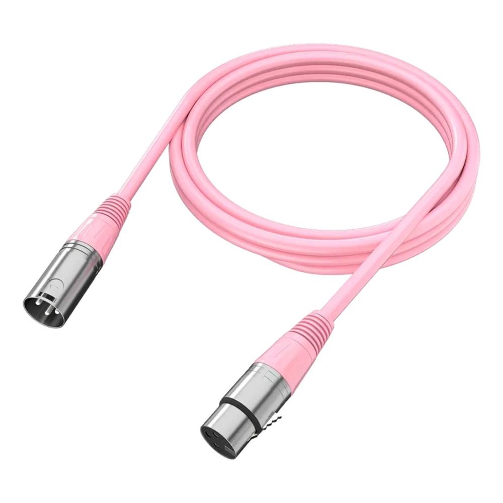 Cable de Audio Fifine L9C XLR de Macho a Hembra de 1.8 metros - Pink