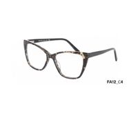 Montura Optica Acetato Mujer Homeway FA12-C4 Plomo Manchas Negras