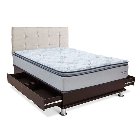 Dormitorio con Cajones New Ozono Cuadros 1.5 Plazas