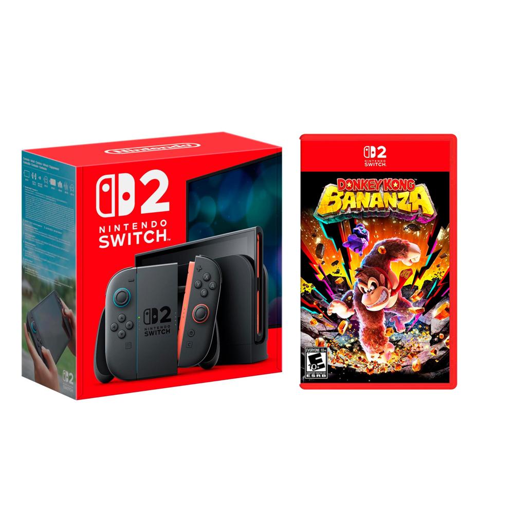 Consola Nintendo Switch 2 Bundle Mario Kart World + Donkey Kong Bananza