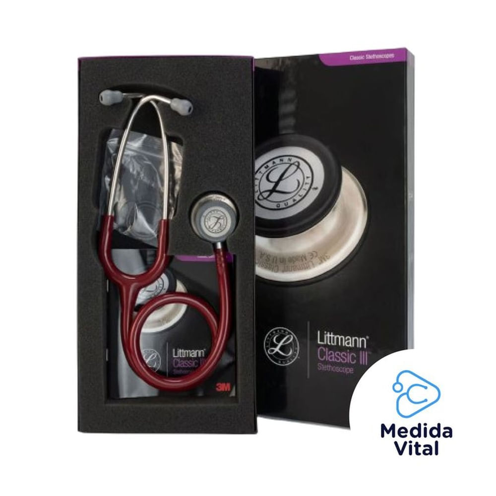 ESTETOSCOPIO LITTMANN CLASSIC III - GUINDA