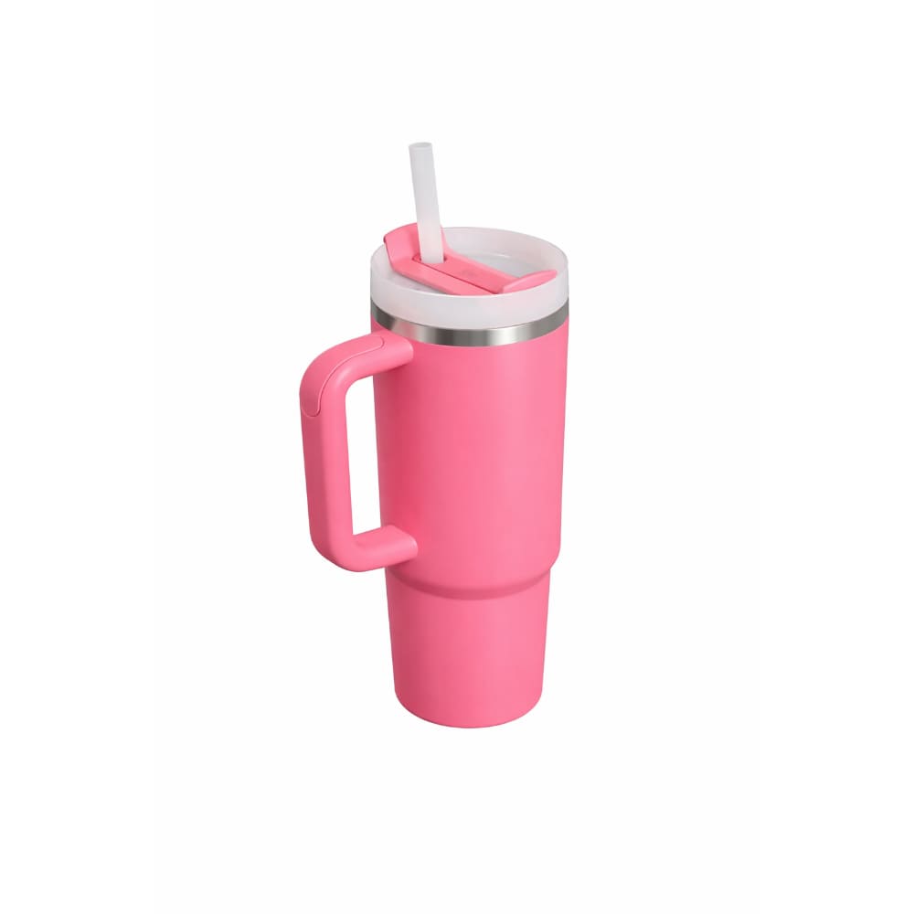 Termo Color Rosa Hermético Acero Inoxidable 1200Ml Con Sorbete Practico Moderno Vaso Térmico
