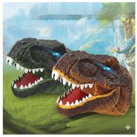 Lanzador de Hidrogel Diseño Cabeza de Dinosaurio Juguete para Niños Amarillo Accesorios Lentes y más