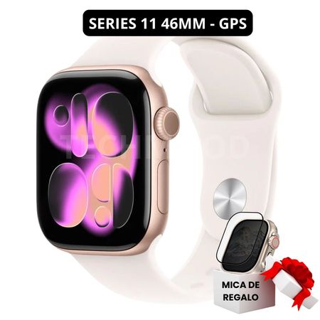 Apple Watch Series 11 Rose Gold Aluminio GPS 46mm  Sport Band Light blush
