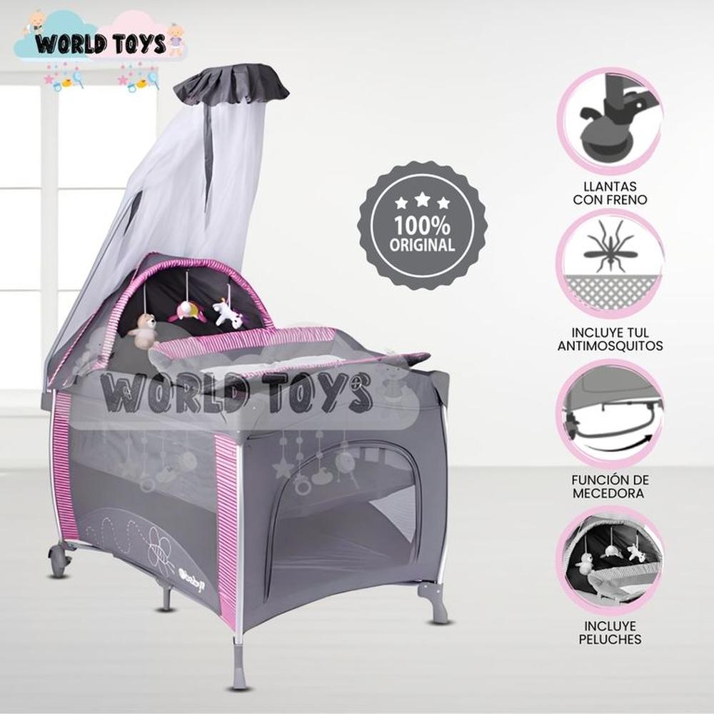 Cuna Corral de Lujo ROYNNE Edición Limitada Pink