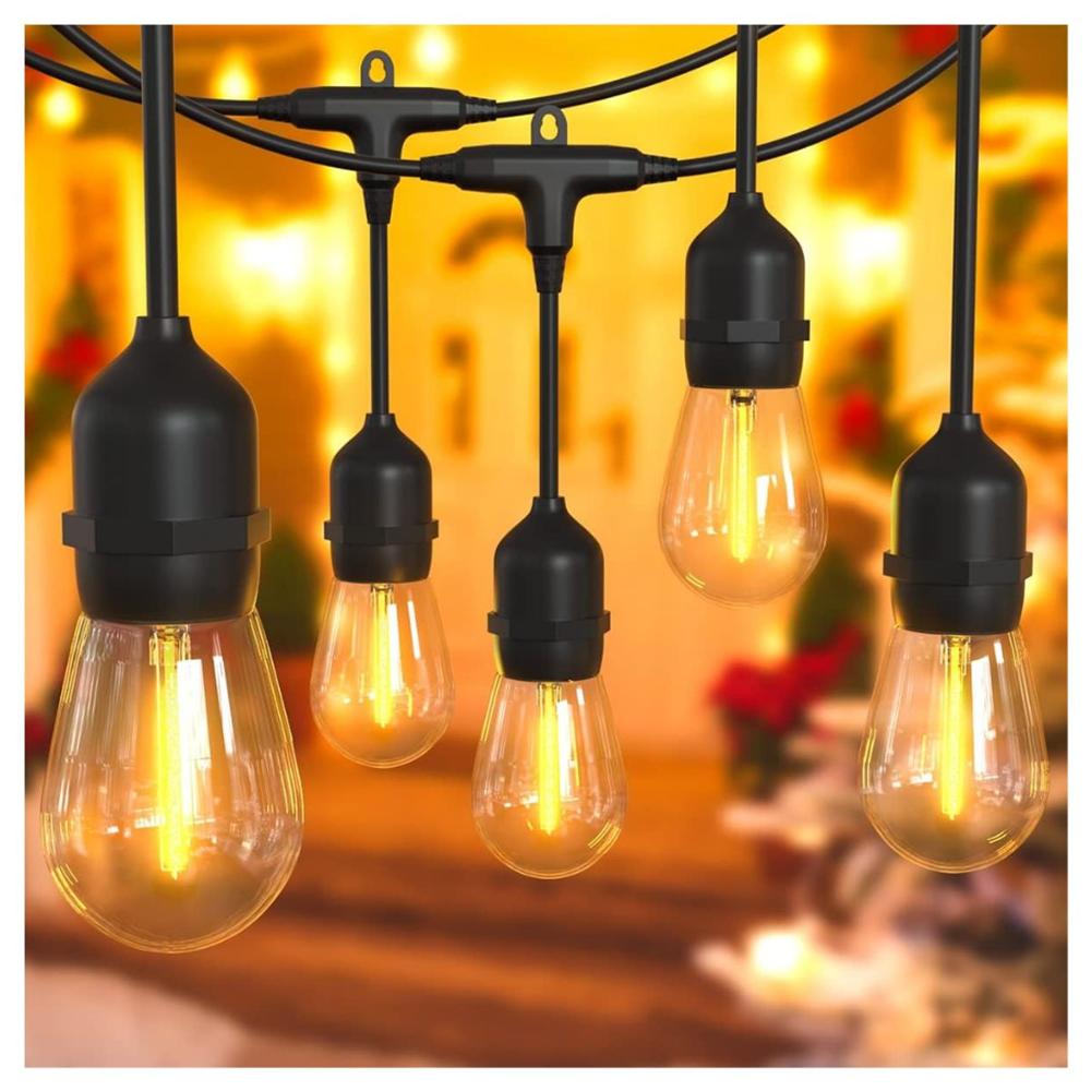 Foco Luces Guirnaldas 10 Metros 20 focos para Exterior Balcon Terrazas Jardín Fiesta