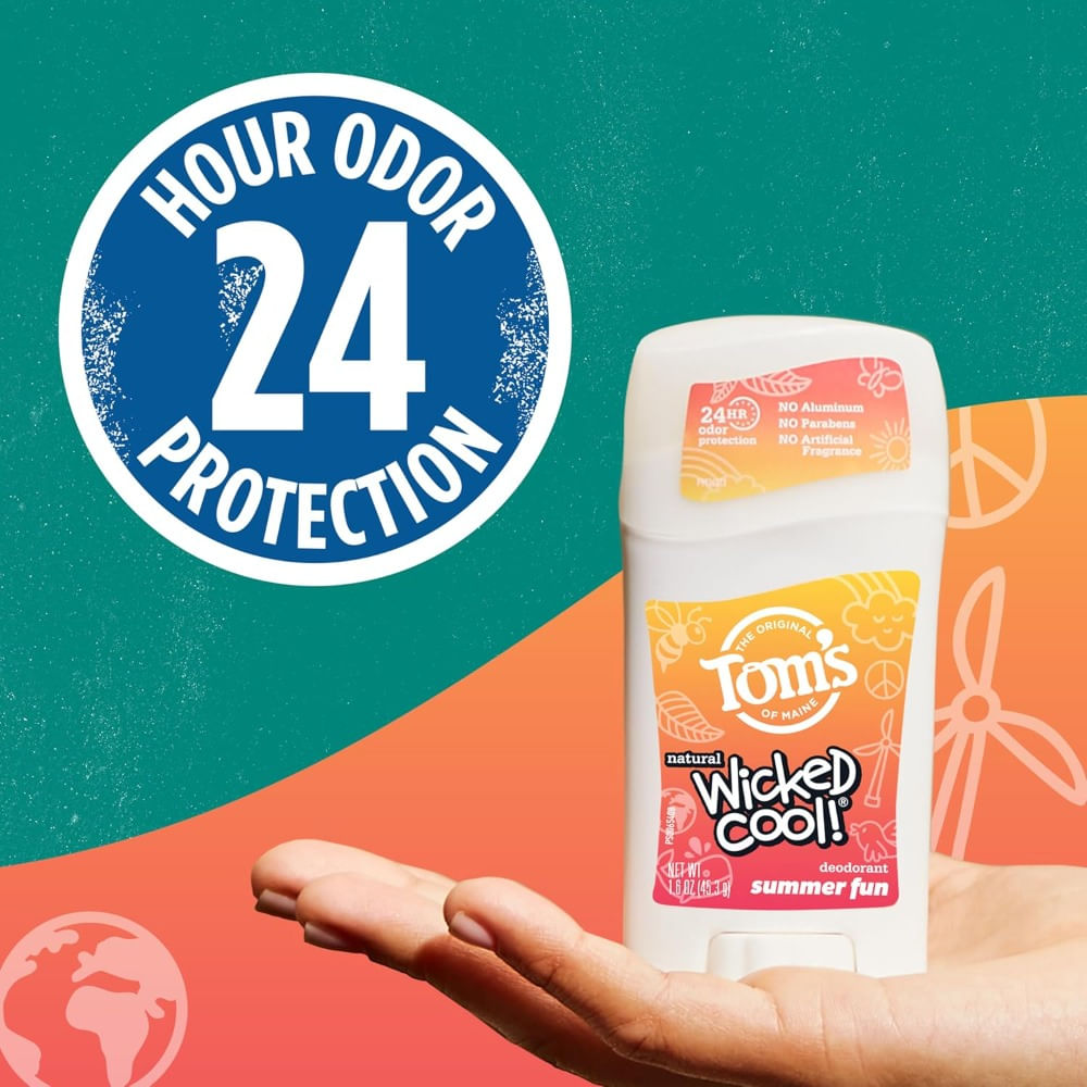 Toms of Maine Wicked Cool Desodorante Natural Summer Fun veinti cuatro horas