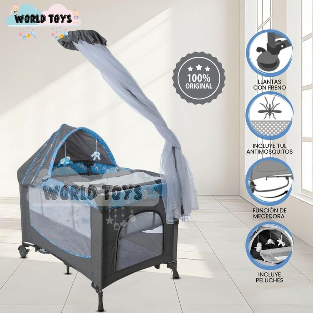 Cuna Corral de Lujo FIYI II Edición Limitada Blue