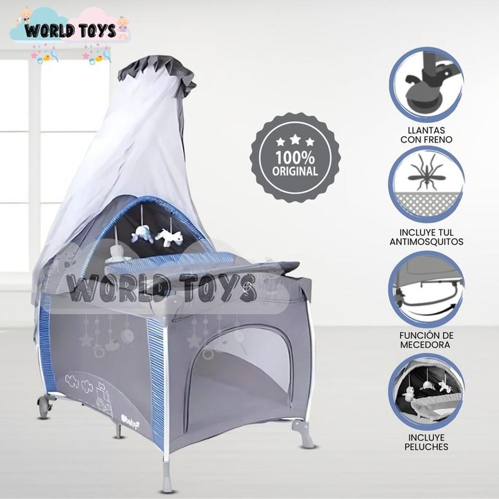 Cuna Corral de Lujo ROYNNE Edición Limitada Blue