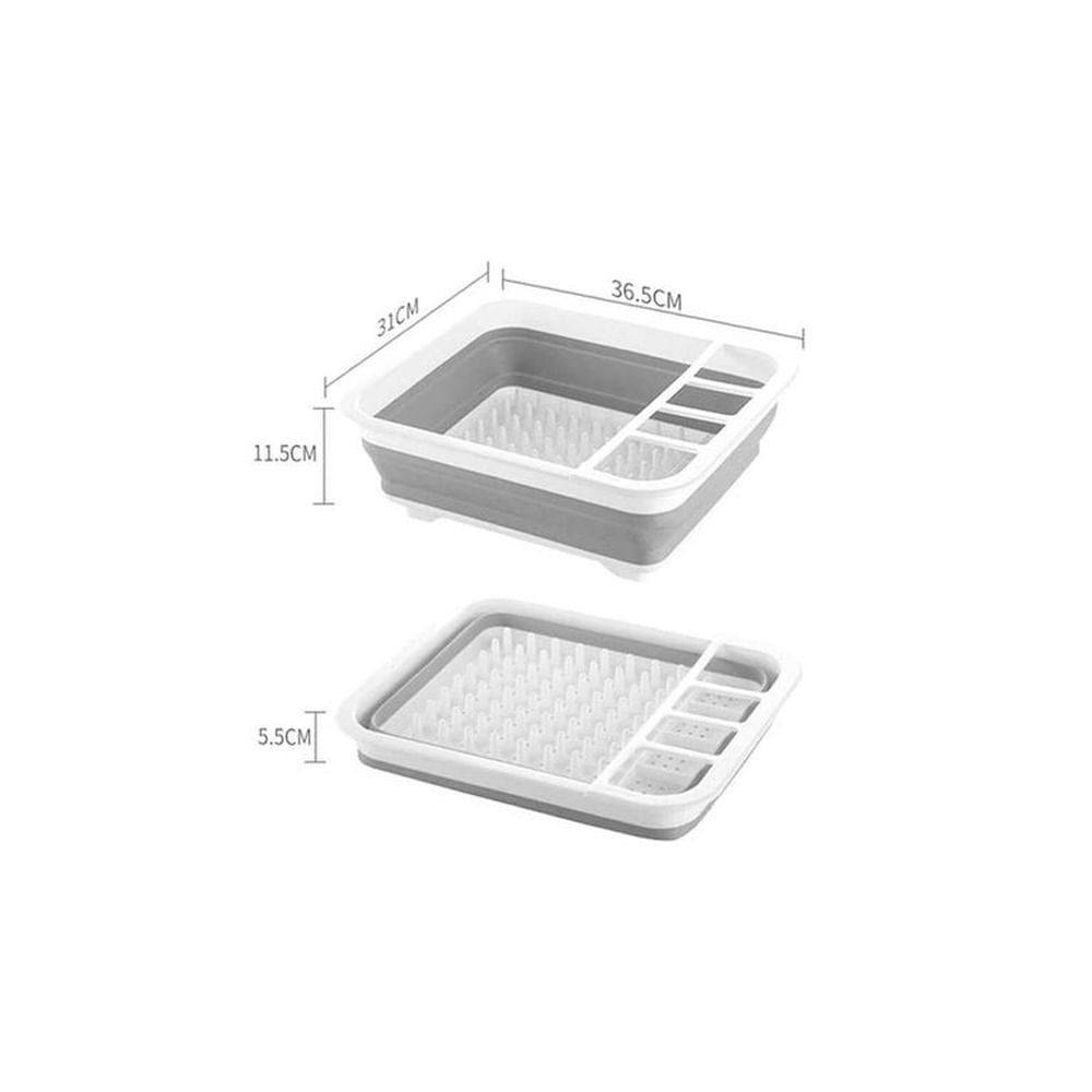 Escurridor de platos plegable.. Verde