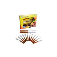 Set de Cubiertos Parrillero Facusa 24014001 14 Piezas Negro