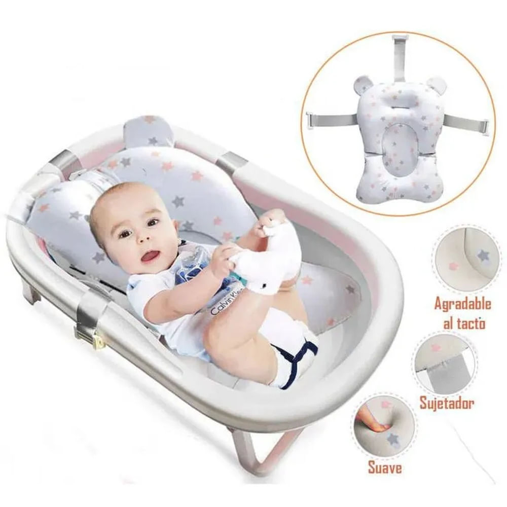 Almohadilla cojín para tina de baño Blanco