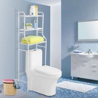 Estante de baño 3 niveles sobre el inodoro Verde