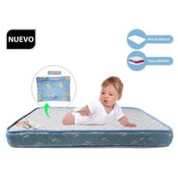 P-COLCHÓN DE BEBE PARA CUNAS PACK AND PLAY 3 CELESTE Verde