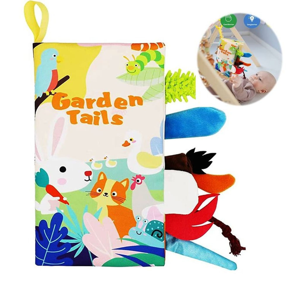 Libro Estimulación Juguete Sensorial animales de Jardín Verde