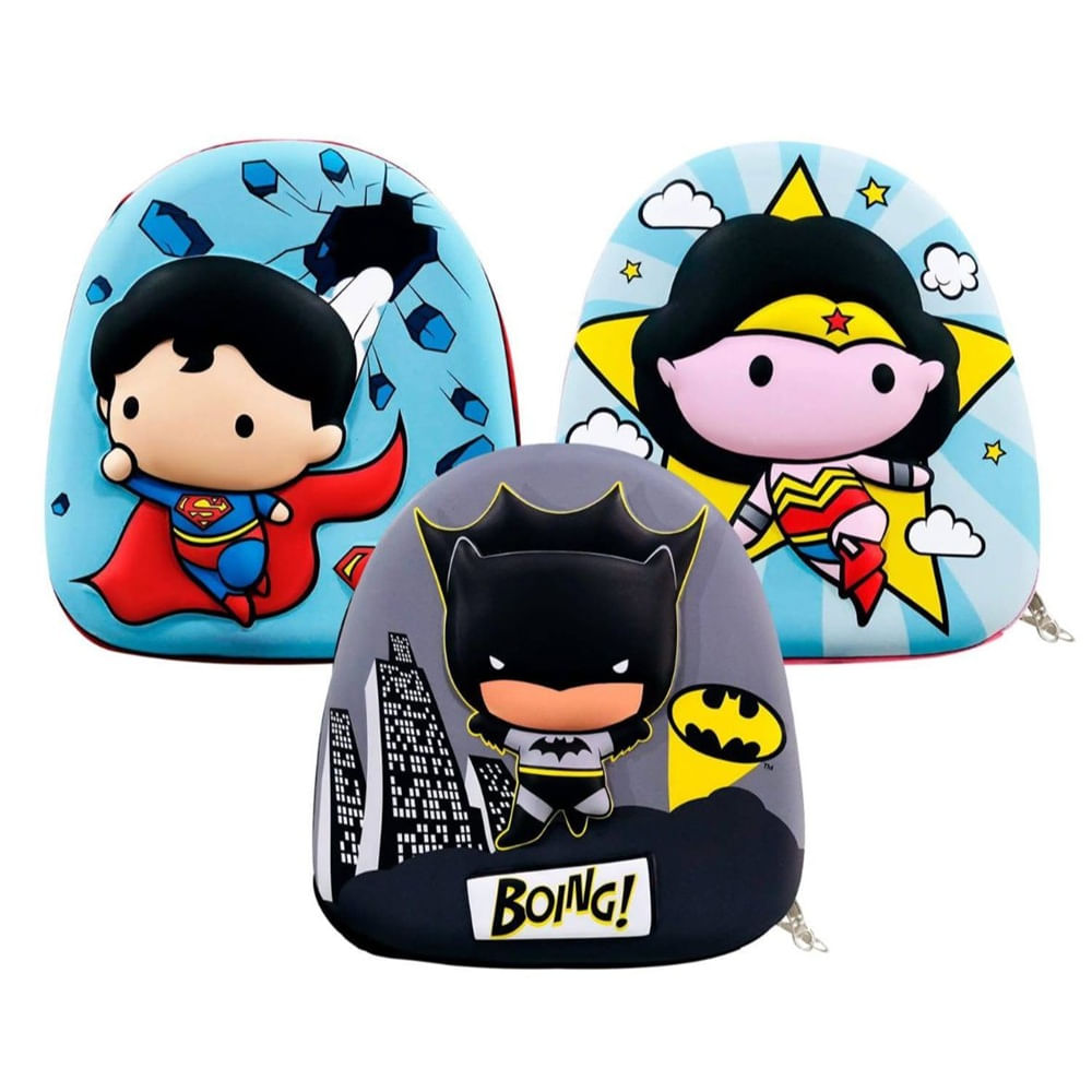 Mochila Infantil 3D con Diseño de Superhéroes - Ligera y Cómoda