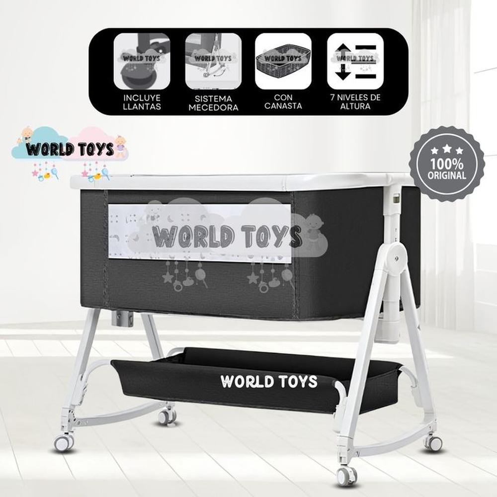 Cuna Colecho Mecedora 2 en 1 PLATINIUM DUDU Black