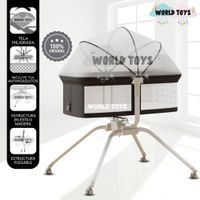 Cuna Colecho Mecedora 2 en 1 MOON de Lujo Dark Gray